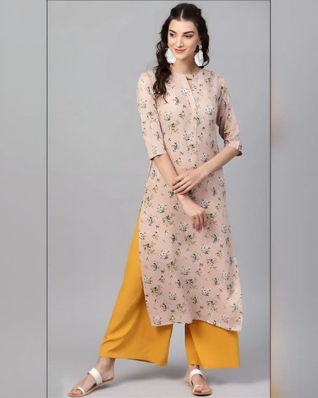 Round Reck Design Kurti with Palazzo