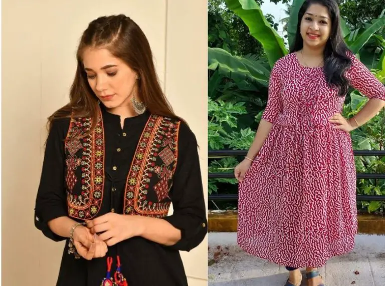 How to sew a Jacket style pattern kurti - Art & Craft Ideas