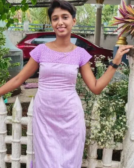 Side Dori Type Kurti with Fine Boat Neck