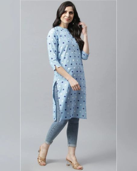 Simple and Classy Kurti with Jeans