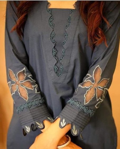 Simple and Elegant Kurti Cuff Sleeves