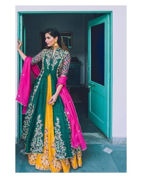 Sleek Neck Kurta with an Embroidery Silk Skirt