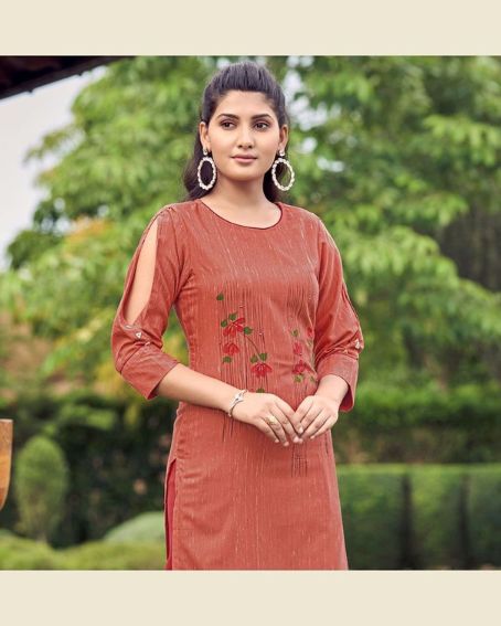Sleeve Cut 3/4th Sleeve Kurti