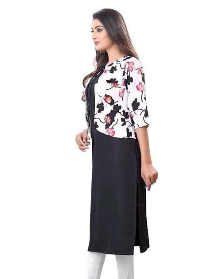 Three-Quarter Sleeve Jacket Style Kurti