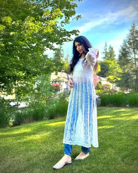 Transparent Long Kurti for Denim