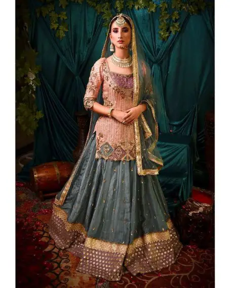 Wedding Designer Pakistani Lehenga with Kurti