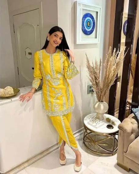 Update 171+ yellow kurti design for haldi best