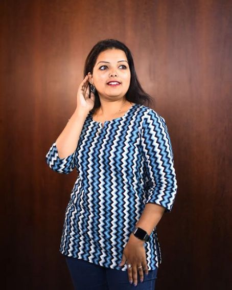 Zigzag Pattern Print Short Style Kurti
