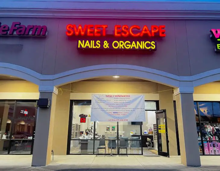 Sweet Escape Nails Organics Near Me in Birmingham Alabama