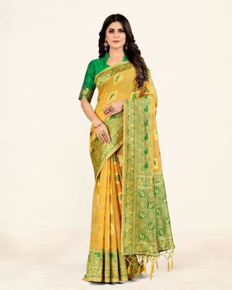 Sea Green Art Silk Kanjivaram Color Blouse