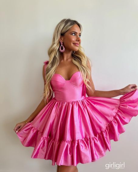 Barbie Pink Homecoming Dress by Girli Girl Prom & Pageant store