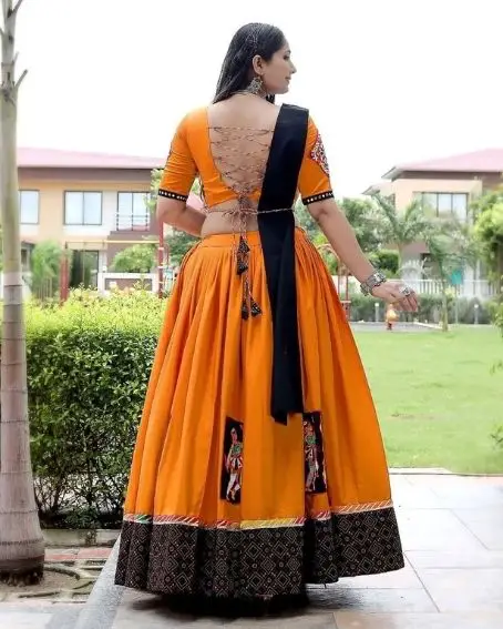 Beautiful stylish Garba Choli set pure cotton choli with Latkan Blouse