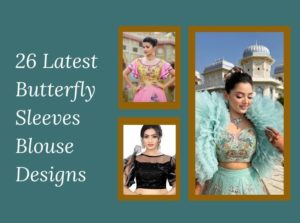 Butterfly Sleeves Blouse Designs