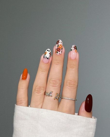 Colorful Halloween nails By Aistė Haas