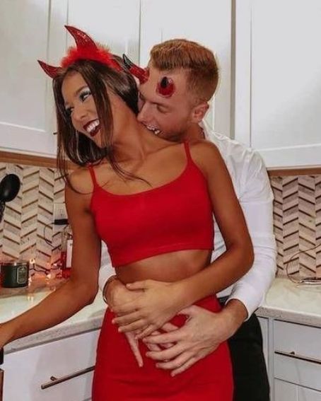 Devil and Dracula Couple Halloween Costume Idea