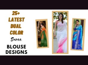 25+ Dual Color Saree Blouse Design Ideas That Are Stunning and Unique