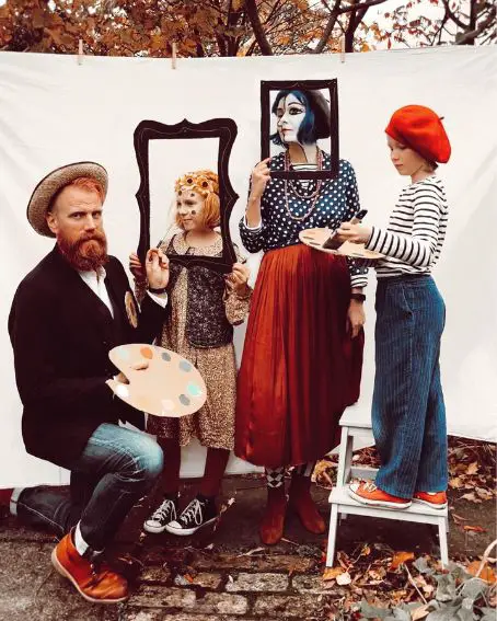 Halloween from Van Gogh and Picasso