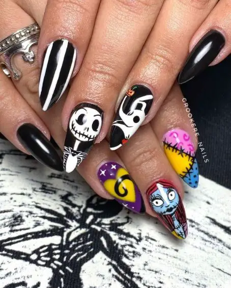 Jack Skellington Nails