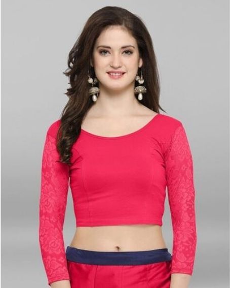 Lace Slip-On Stretchable Blouse