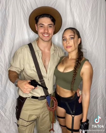 Lara Croft and Indiana Jones Couple Halloween Costume Idea