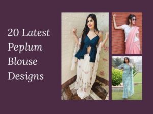 Latest Peplum Blouse Designs