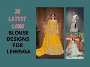 Long Blouse Designs For Lehenga