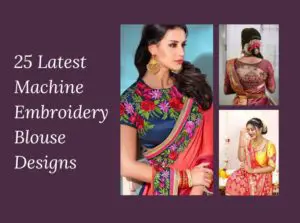 Machine Embroidery Blouse Designs