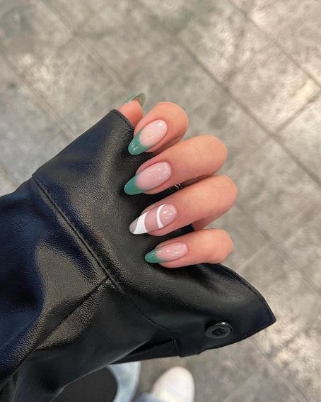 Matcha Green with Cutie Accent Nail by Sarah Haidar