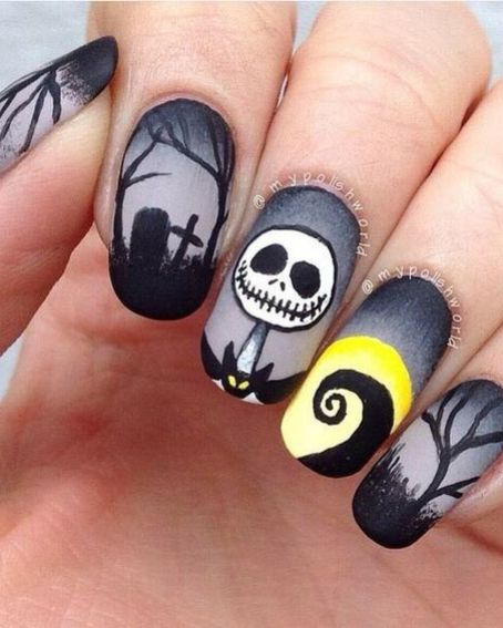 Nightmare Before Christmas Quote Nails
