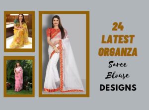 Organza Saree Blouse Designs