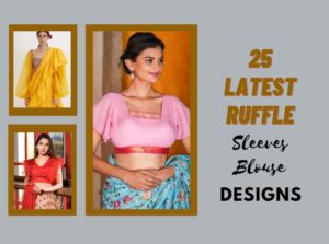Ruffle Sleeves Blouse Designs