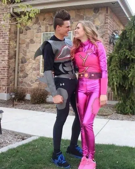 Shark Boy and Lava Girl Halloween Costume Idea