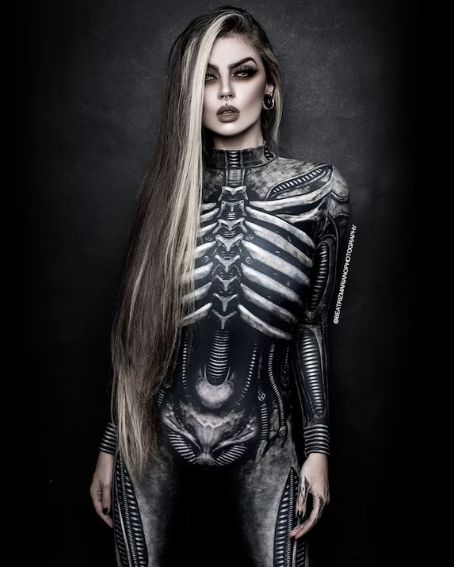 Skeleton Halloween Bodysuit Costume