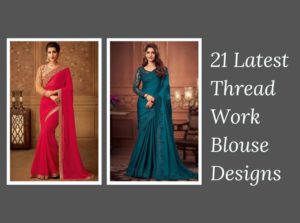 Thread Work Blouse Designs