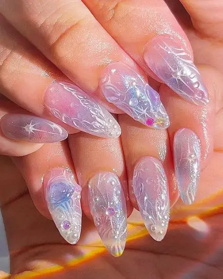 Trendy Mermaid Nails