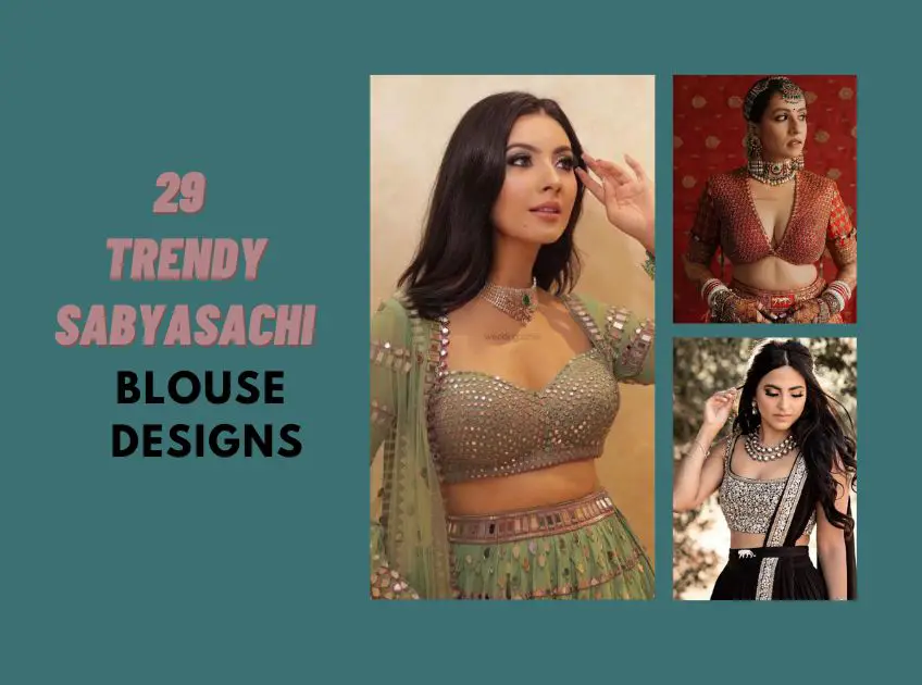 Trendy Sabyasachi Blouse Design