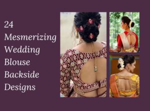 24 Unique Wedding Blouse Back Inspirations:Celebrate Love in Style