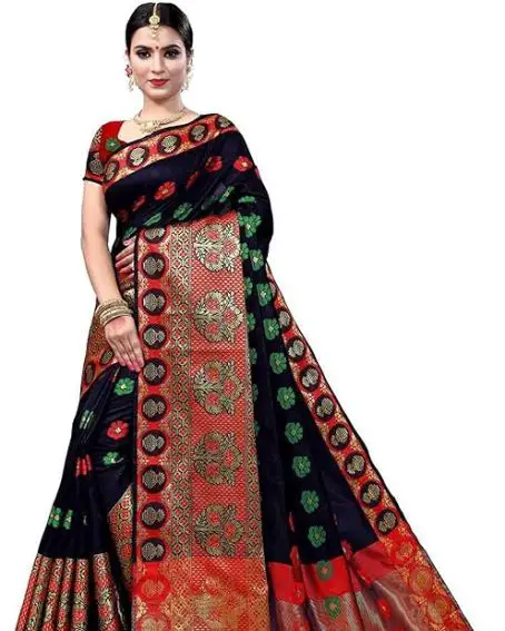 Yogi Fashion Women's New Latest Style Designer Cotton Silk Saree