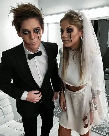 Zombie Bride and Groom Couple Halloween Costume Idea