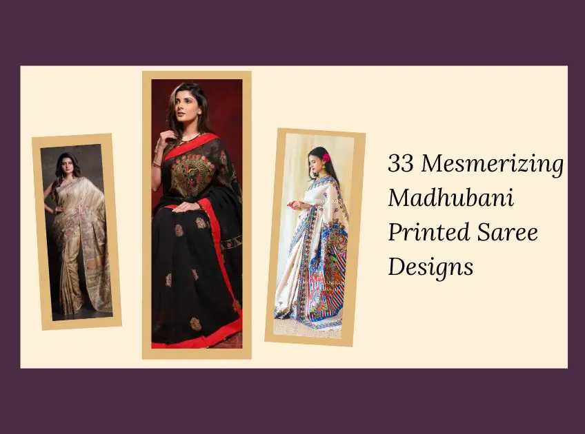 33 Mesmerizing Madhubani Printed Saree Designs