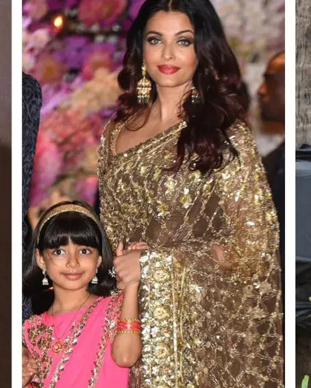 Aishwarya Rai Bachhan And Aaradya Bachhan In Traditional Look