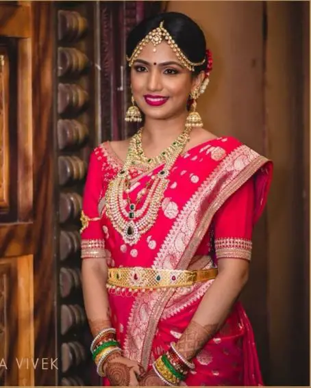 Beautiful Red Bridal Wedding Saree