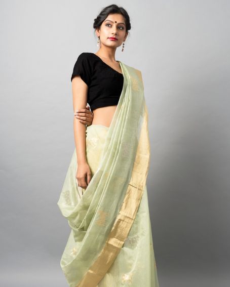 Chanderi Saree Drape