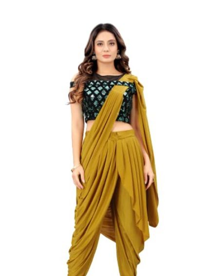 Dhoti Style Saree Drape