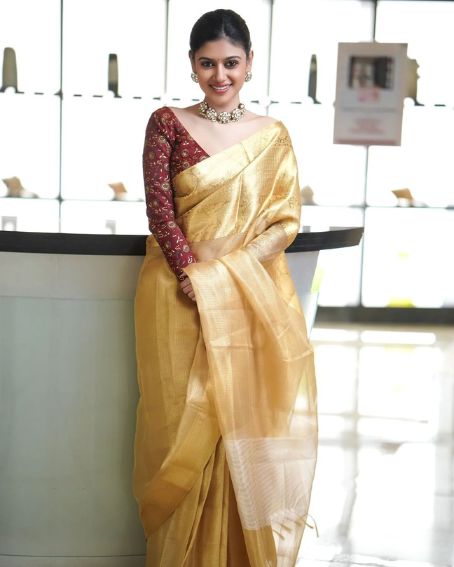 Gold Tissue Saree