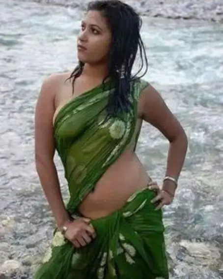 Green Cotton Saree Without Blouse