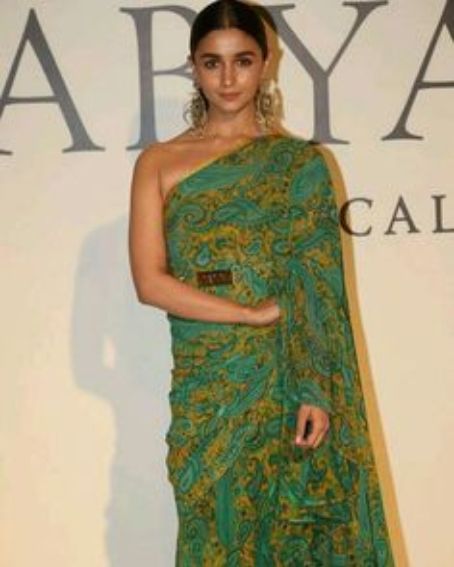 Green Silk Designery Saree