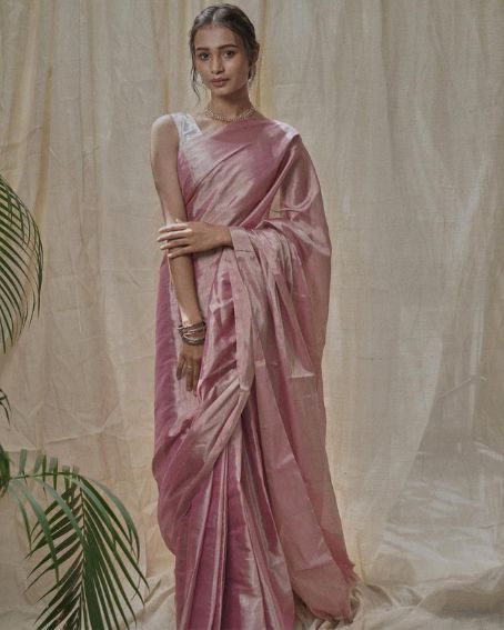 Handwoven Tissue with Pattu Silk Saree