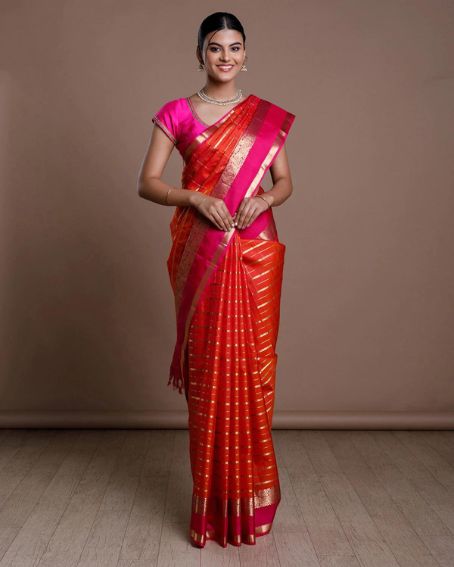 Kanjeevaram Saree Drape (Tamil Nadu)