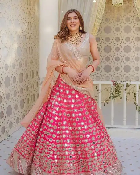 Lehenga For Bride Sister Pink Wedding